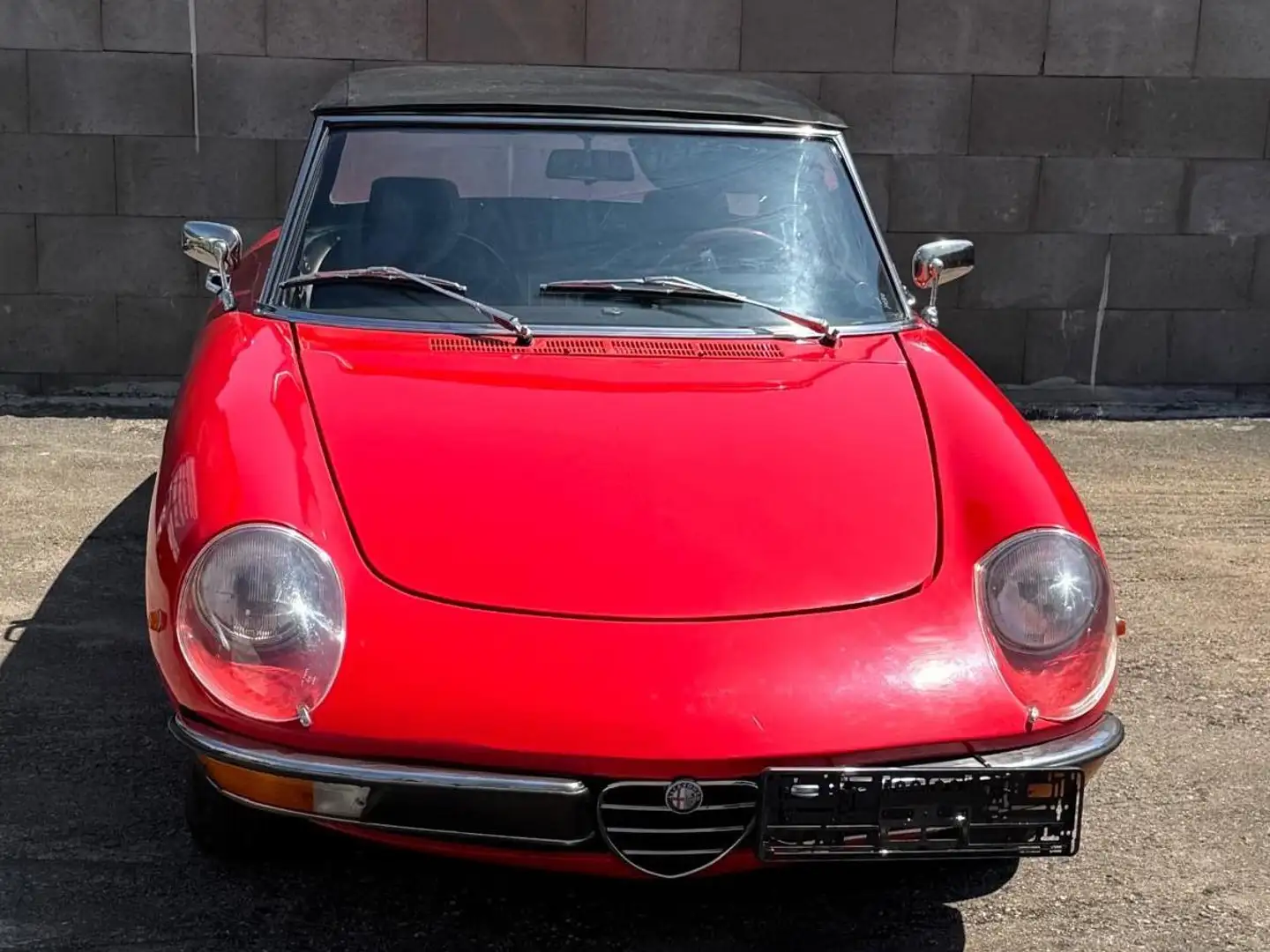 Alfa Romeo Spider H Kennzeichen HU neu Rot - 1