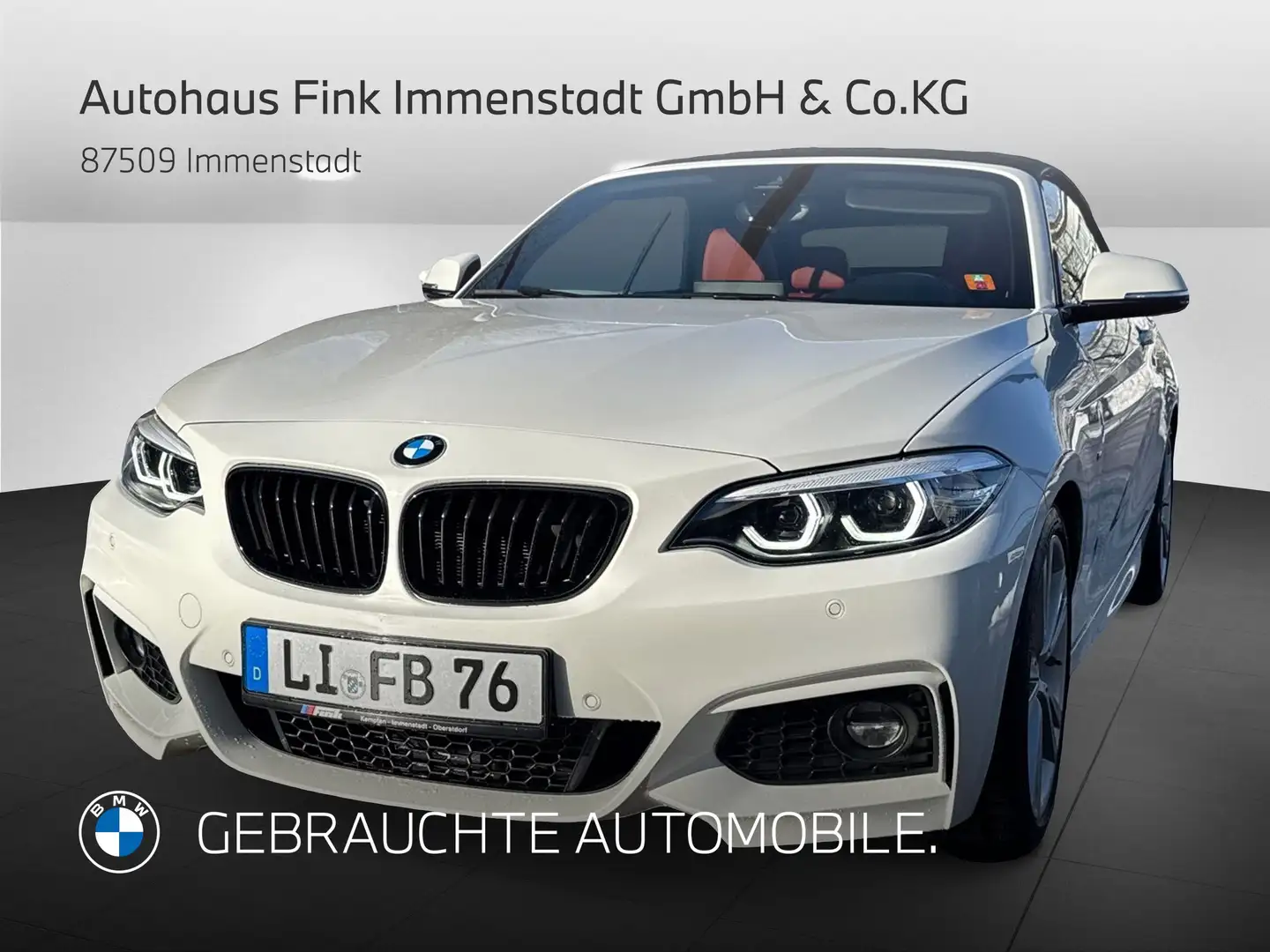 BMW 230 i M-Sport Cabrio, Kzg, Lhz,.*Im Kundenauftrag* Blanc - 1