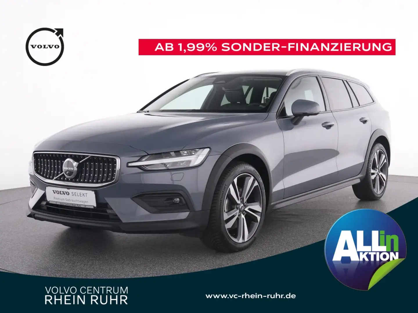 Volvo V60 Cross Country B4 D AWD Plus FAP+NAVI+WP+SKP Grau - 1