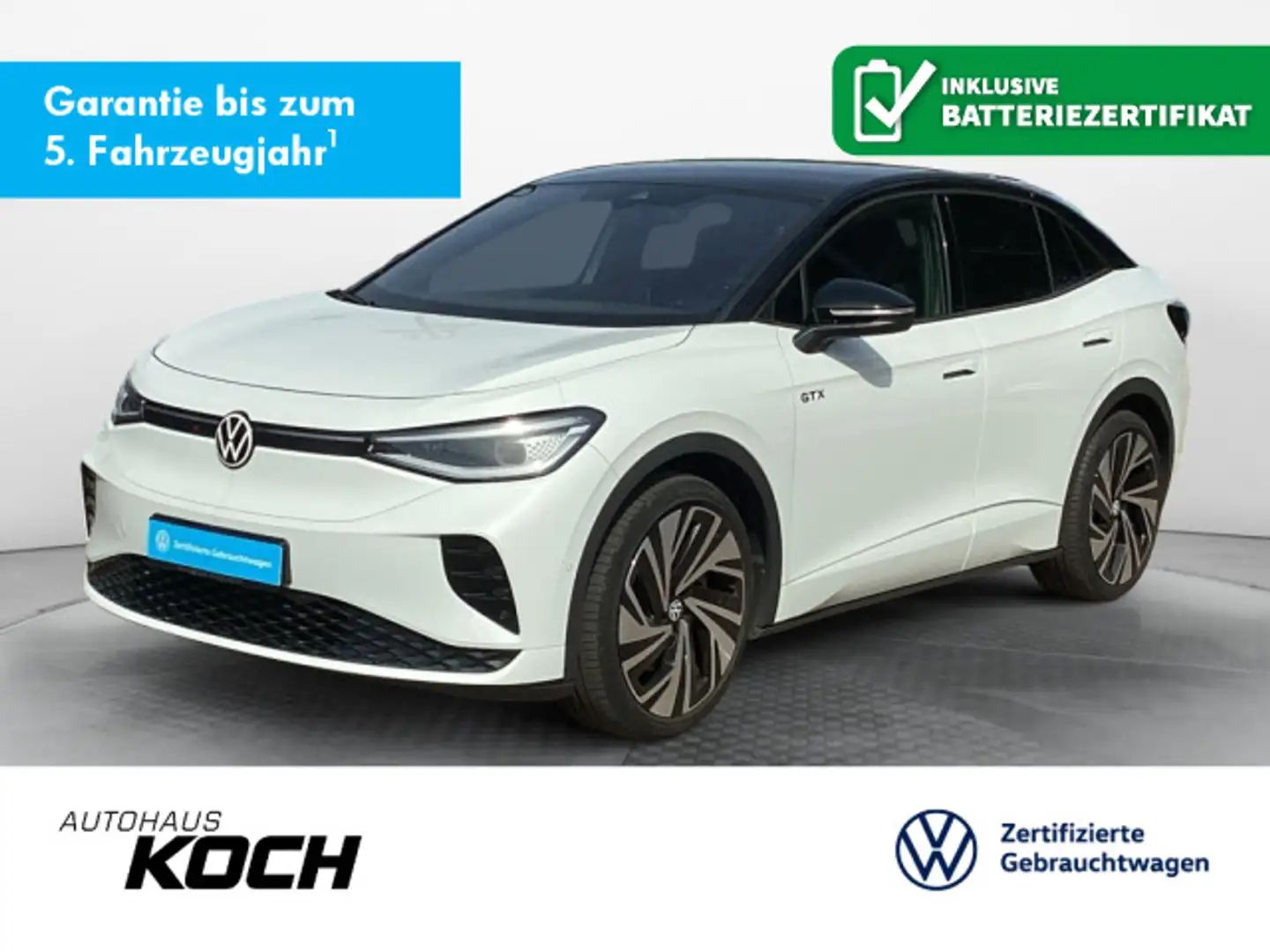 Volkswagen ID.5 GTX 4M AHK Pano LED Navi Weiß - 1