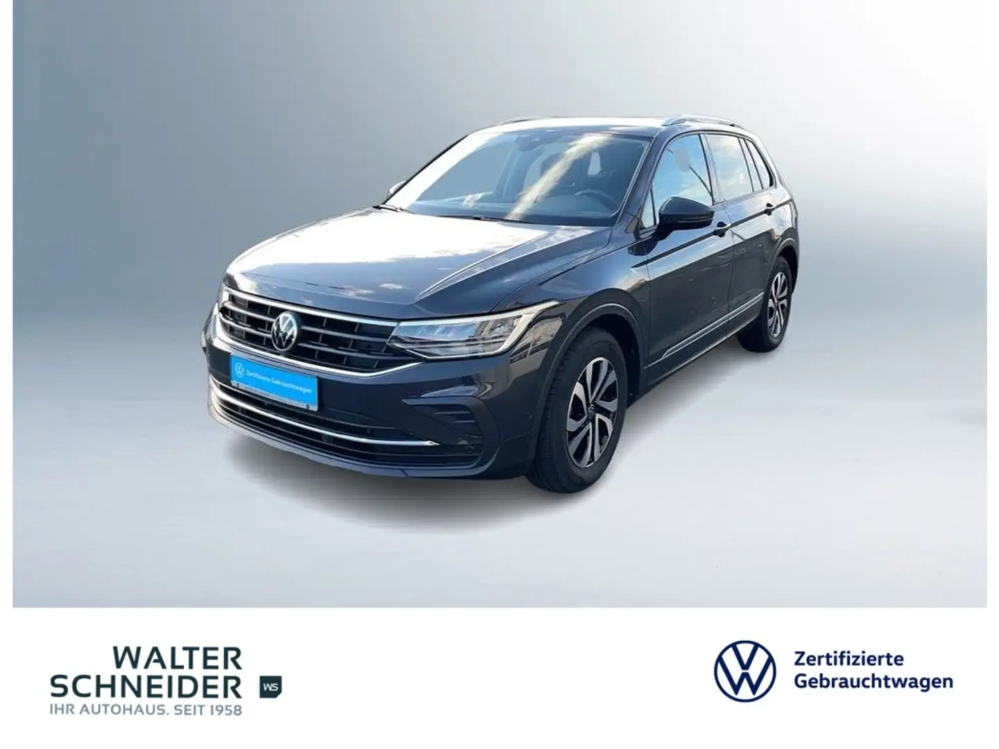 Volkswagen Tiguan 2.0 TDI Active Navi LED AHK Gris - 1