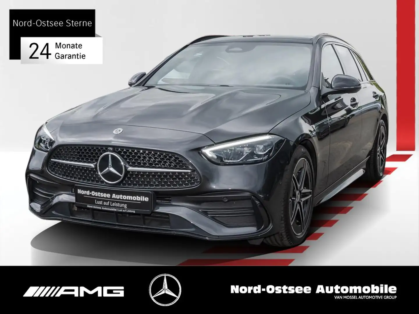 Mercedes-Benz C 300 d T AMG ADV. NIGHT KAMERA PANO LED DISTRO Gris - 1