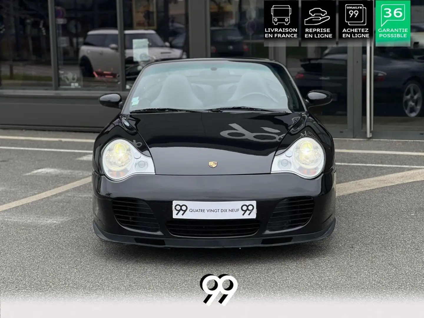 Porsche 911 Cabriolet Turbo Tiptronic Ligne Techart Carbon Bos Noir - 2