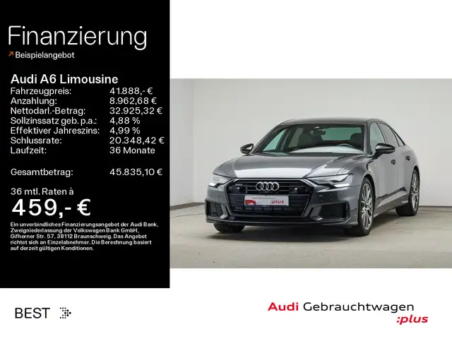 Audi A6 2 x S line 50 TDI qu. Leder, Assist