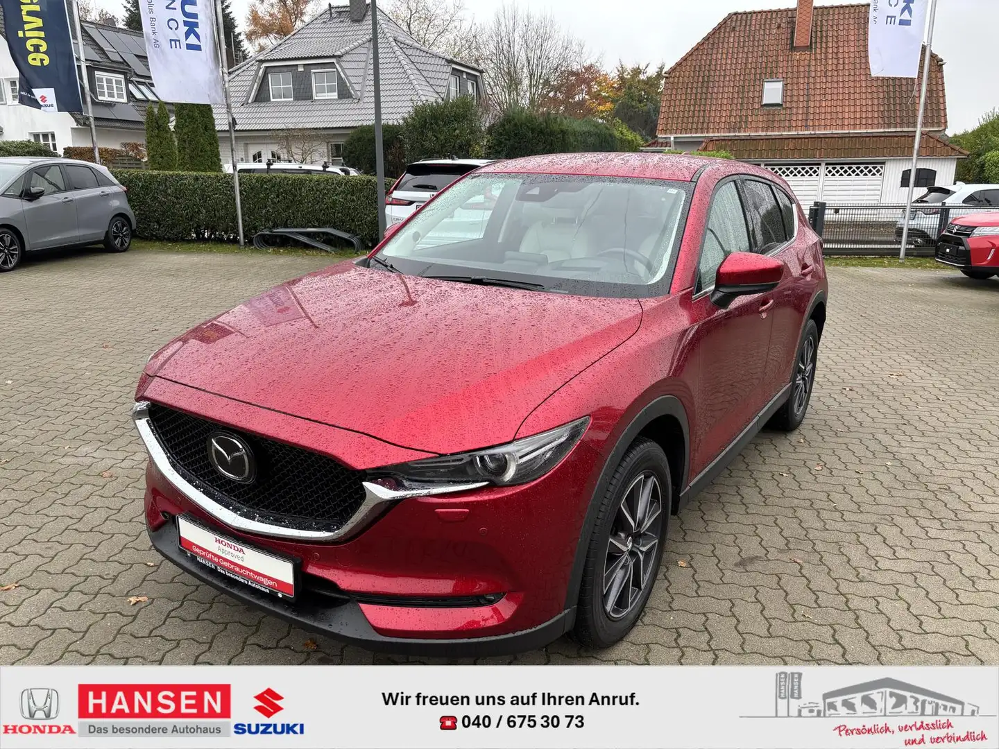 Mazda CX-5 2.2 Diesel, 4WD Automatik + Leder weiß Rot - 1