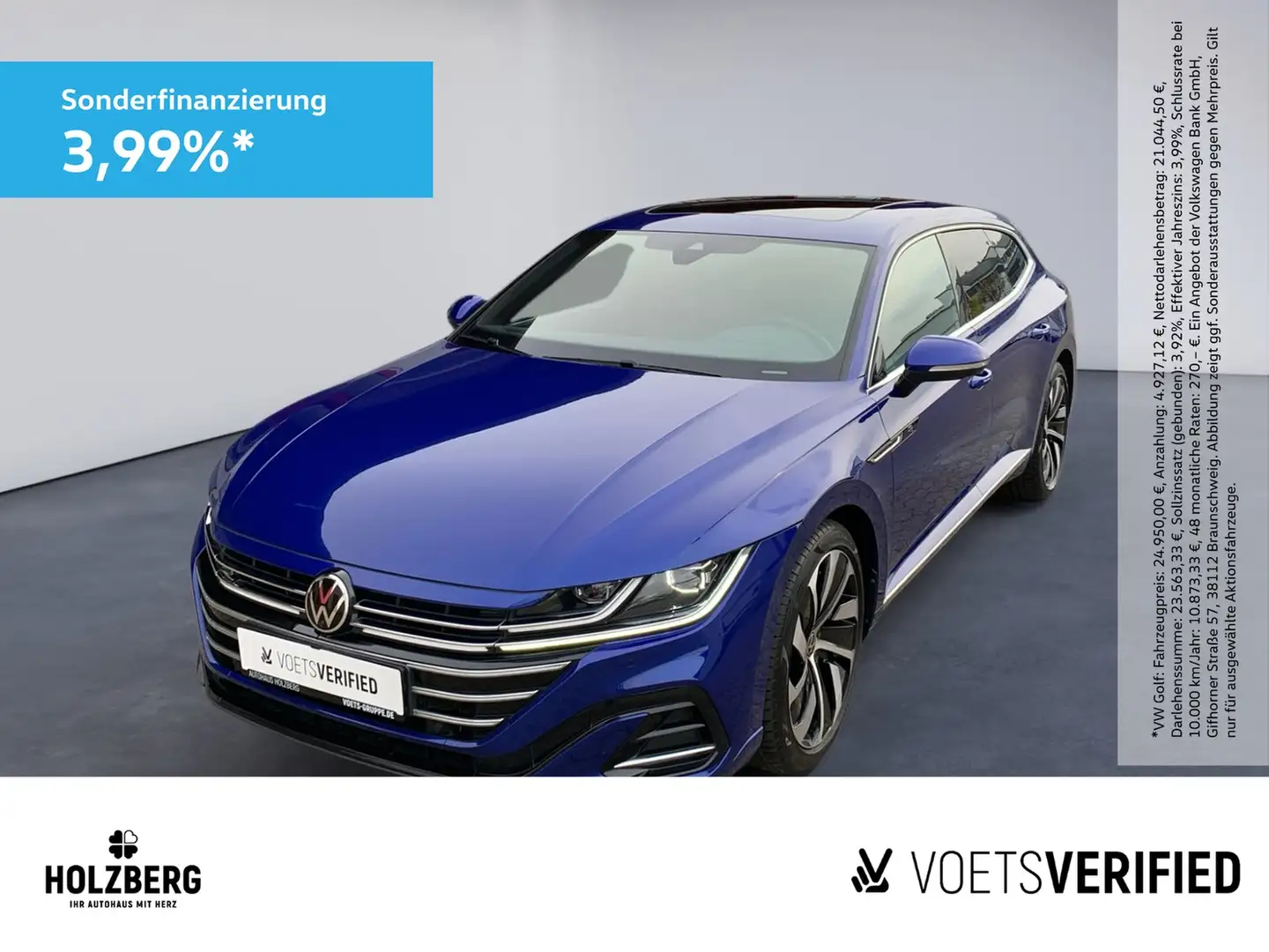 Volkswagen Arteon 2.0 TDI Shooting Brake R-Line PANO+H&K+LEDER+HUD Blau - 1