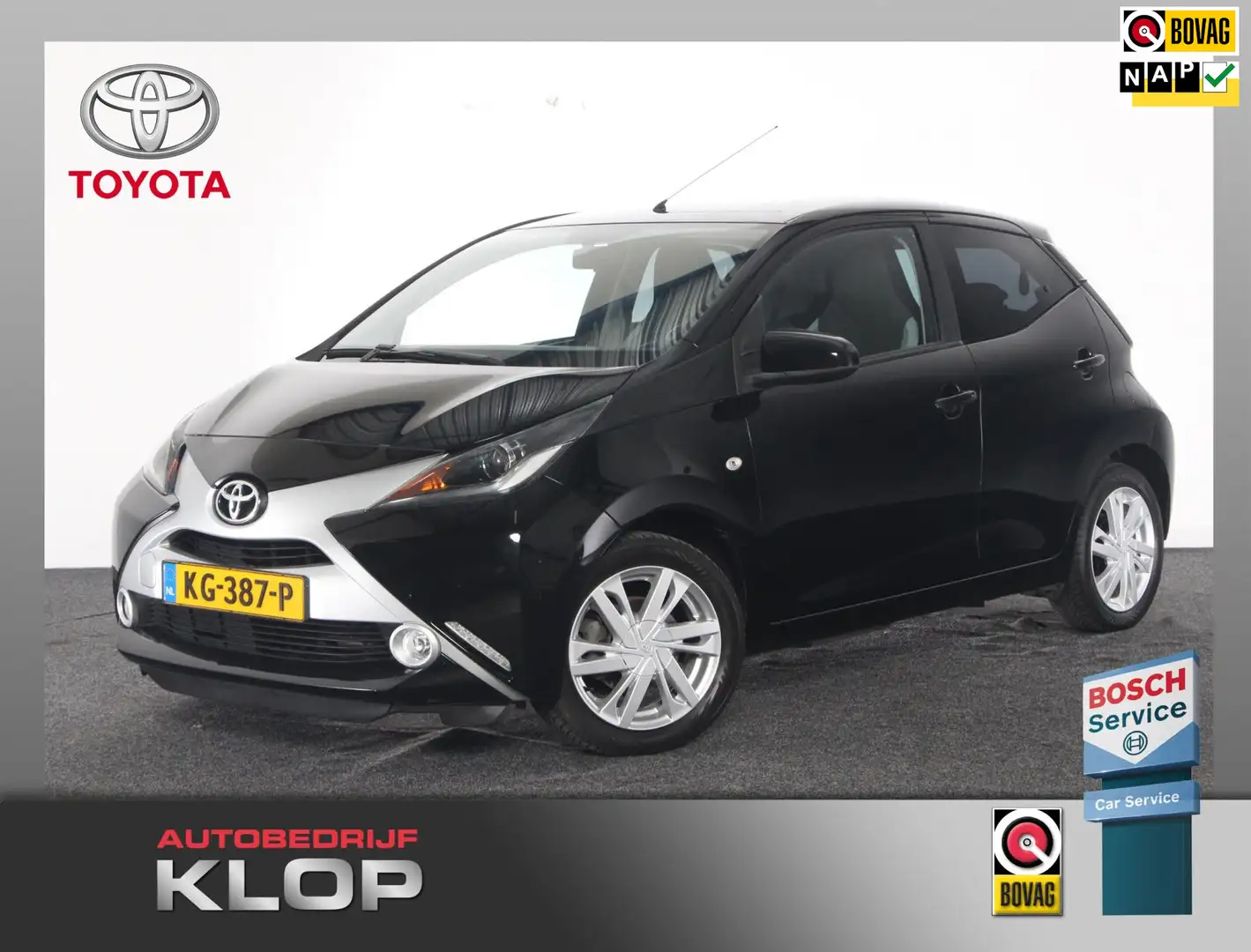 Toyota Aygo 1.0 VVT-i x-play | Org. NL auto Zwart - 1