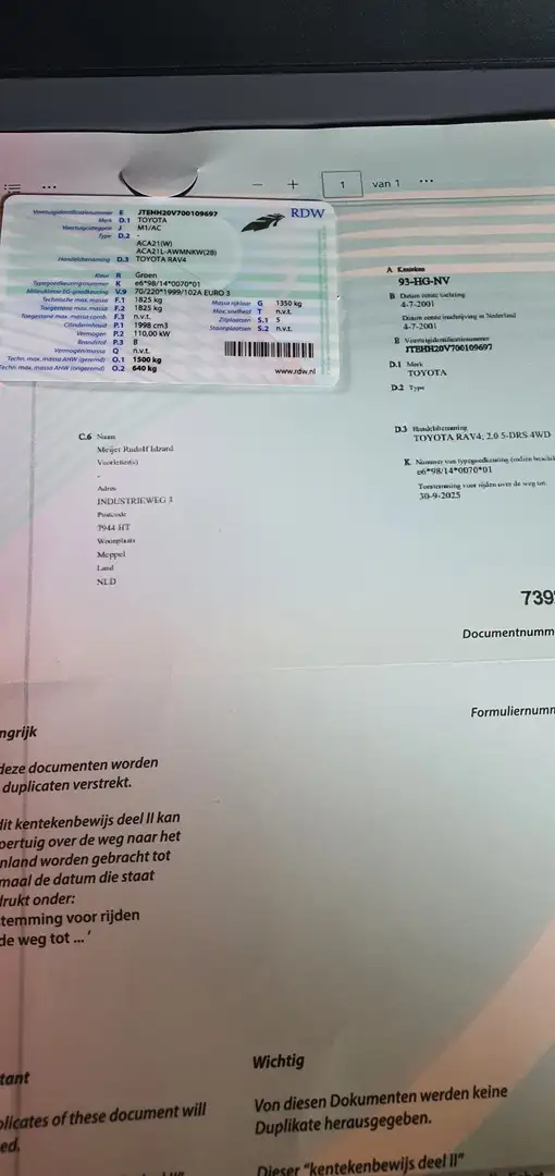 Toyota RAV 4 2.0i VVT-i 16v 4x4 S Grün - 2