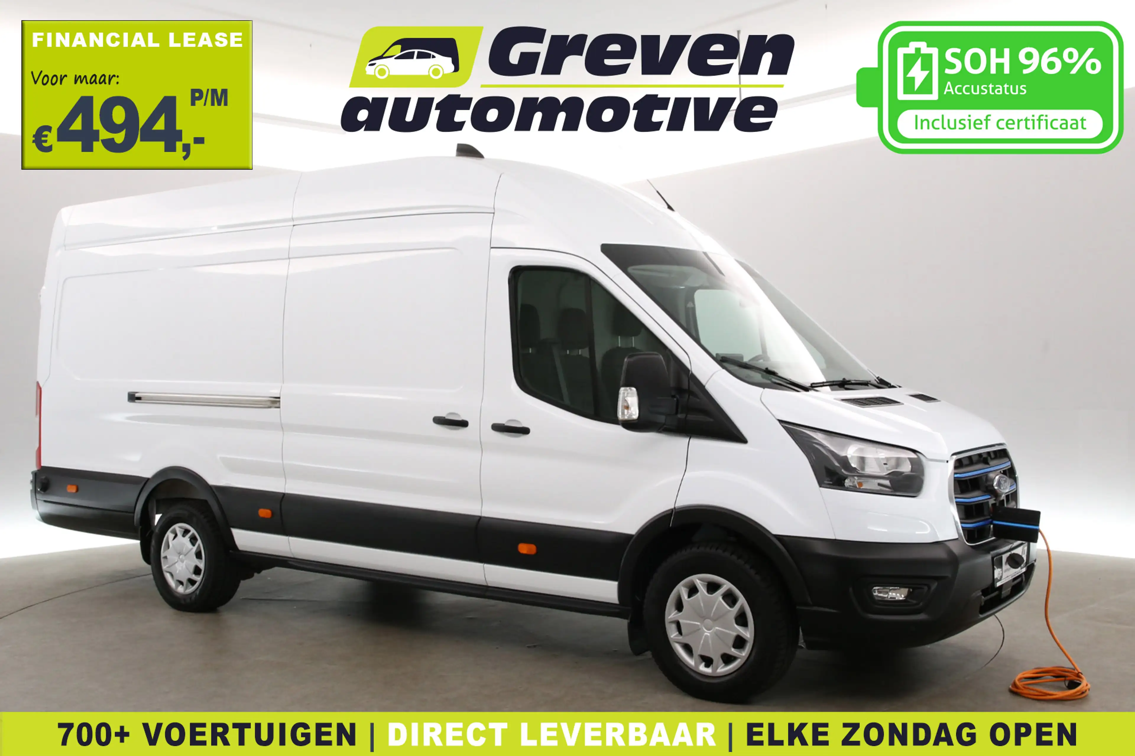 Ford E-Transit L4H3 68 kWh | Snelladen | SOH 96% | Clima | Camera