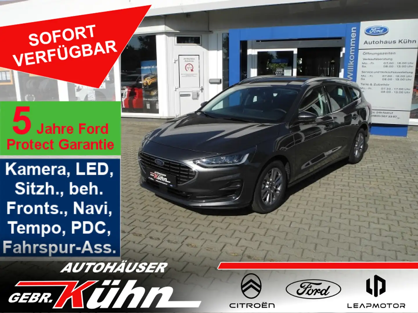 Ford Focus Turnier 1.0 Hybrid TITANIUM- Winter-P, Alu, Kamera Grigio - 1