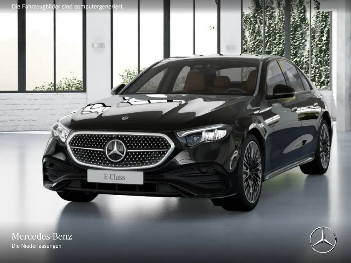 Mercedes-Benz E 200 AMG 360° Pano Burmester Distr. LED Night PTS Schwarz - 2