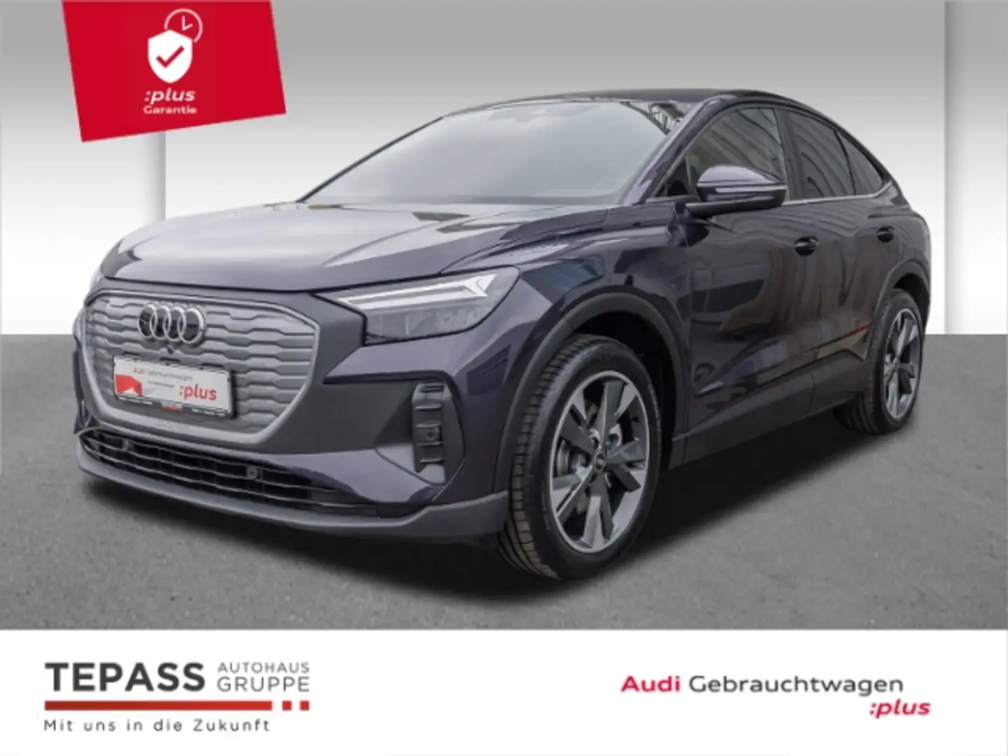 Audi Q4 e-tron 45 Sportback AHK CARPLAY ACC WÄRME SOUND Violett - 1
