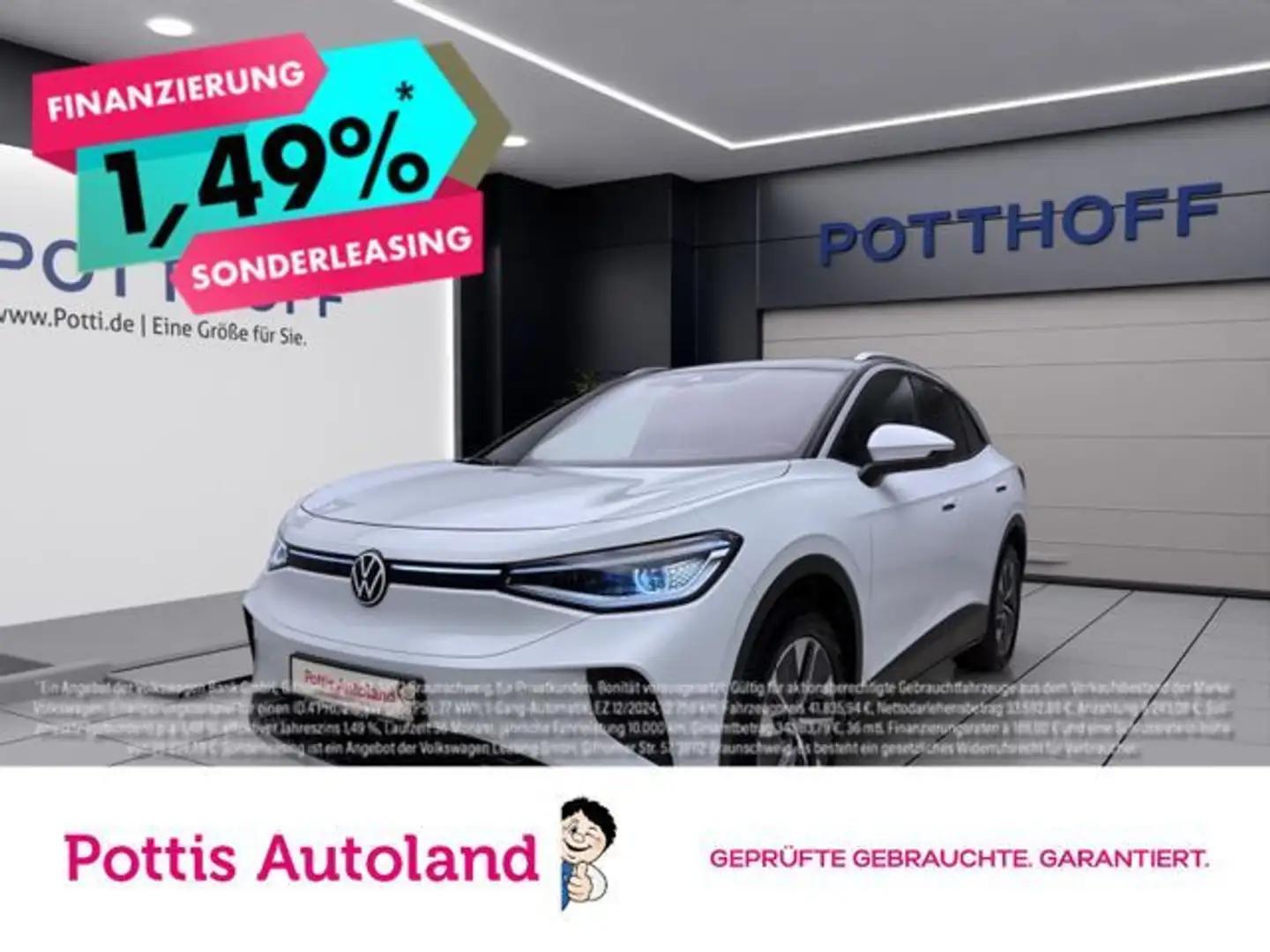 Volkswagen ID.4 PURE KAMERA IQ.LIGHT PDC NAVI KLIMA Weiß - 1