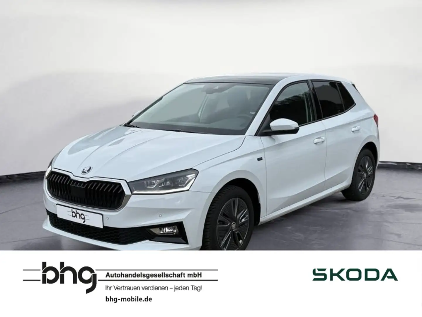 Skoda Fabia 1.0 TSI DSG Drive Klima Navi Pano Weiß - 1
