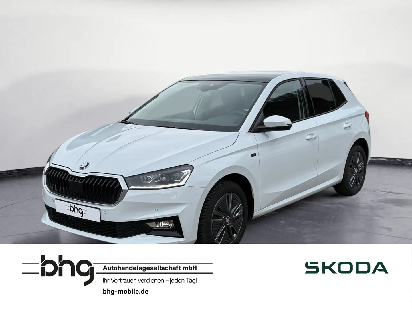 Skoda Fabia 1.0 TSI DSG Drive Klima Navi Pano Weiß - 1