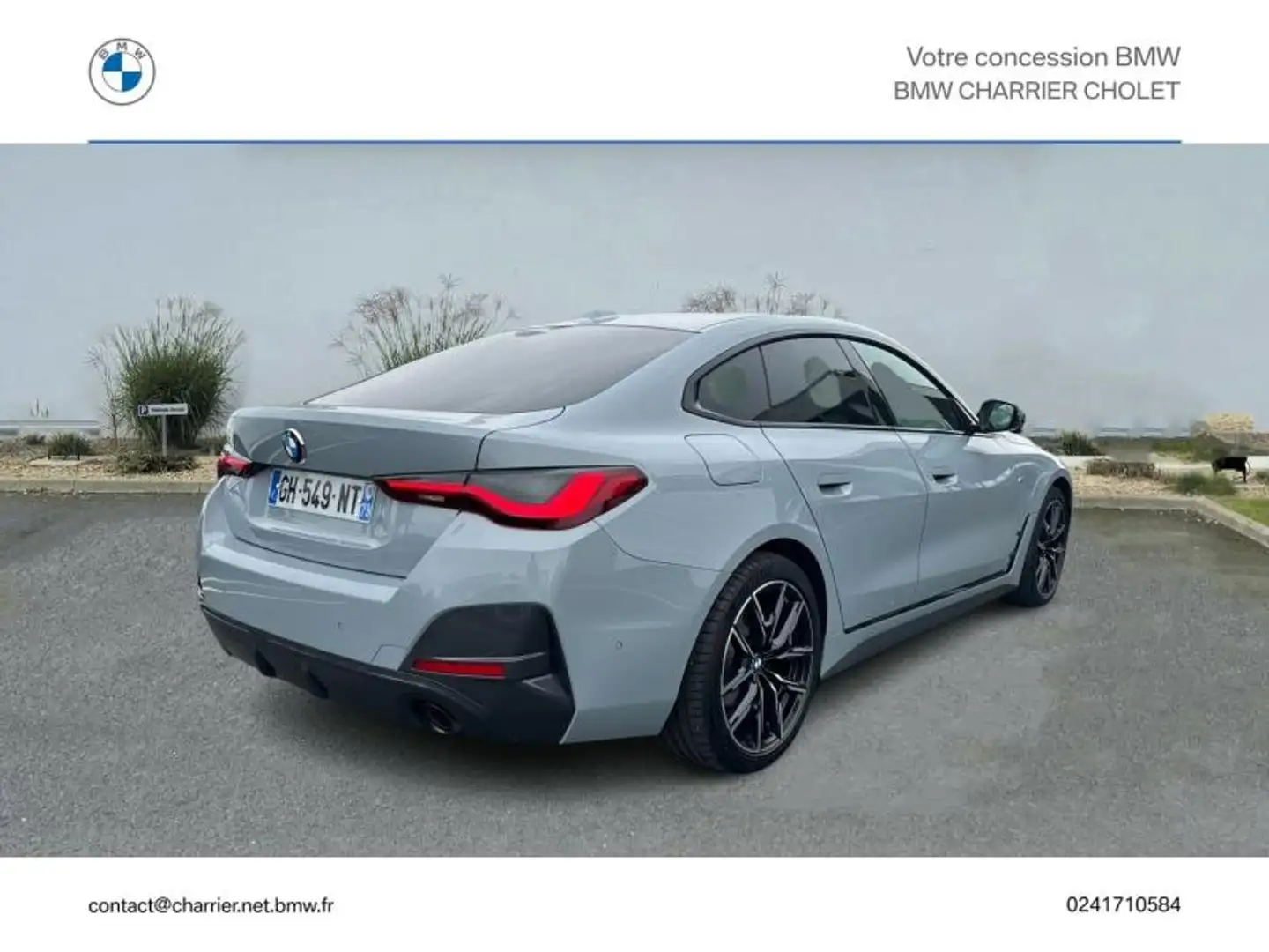 BMW 420 420dA 190ch M Sport Gris - 2