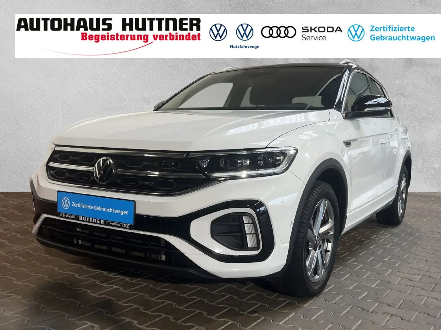 Volkswagen T-Roc R-Line 2.0 TDI DSG AHK RÜCKFAHRKAMERA LED Weiß - 1