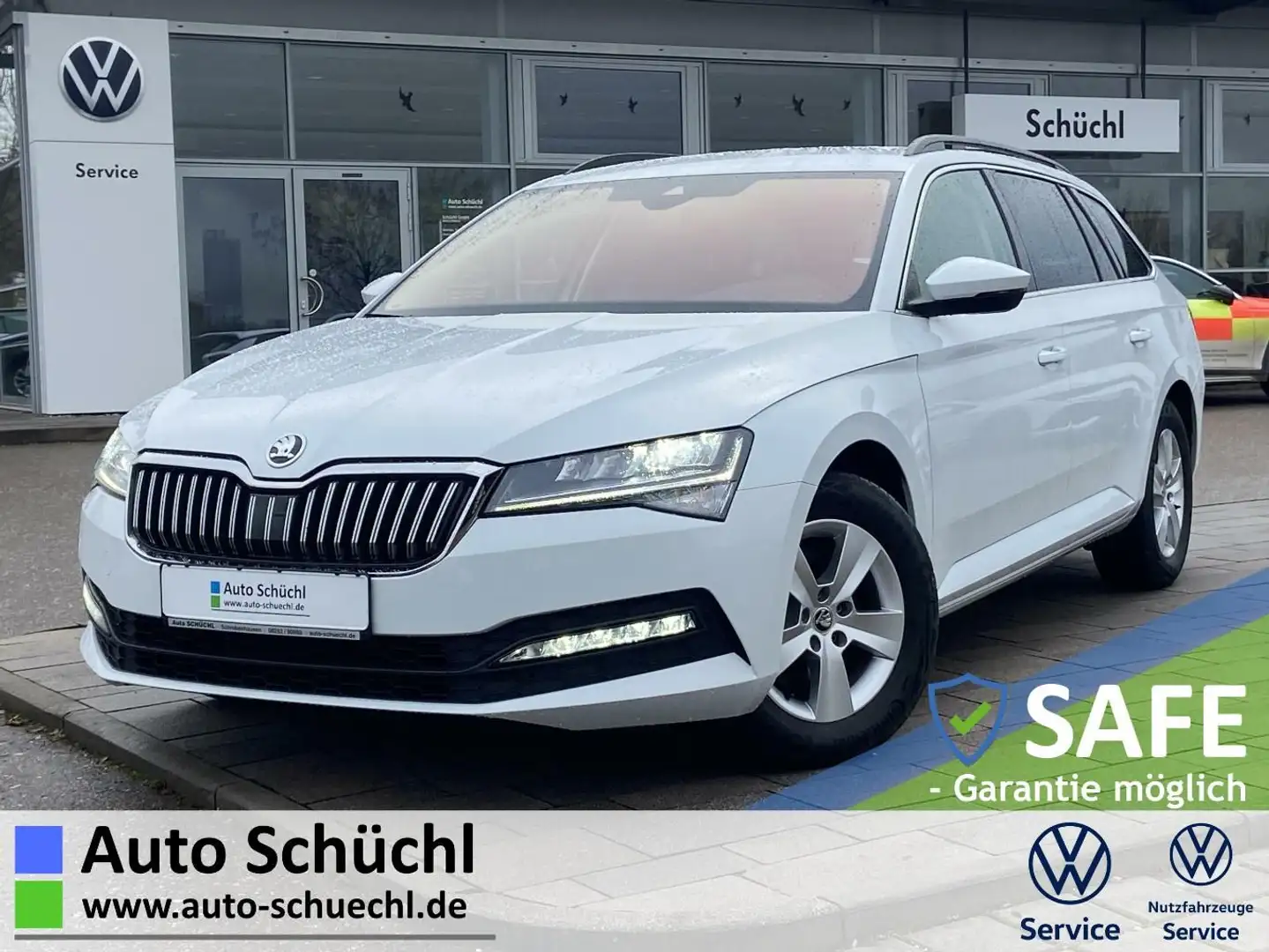 Skoda Superb Combi 2.0 TDI DSG AHK+NAVI-COLUMBUS+LED+S Weiß - 1