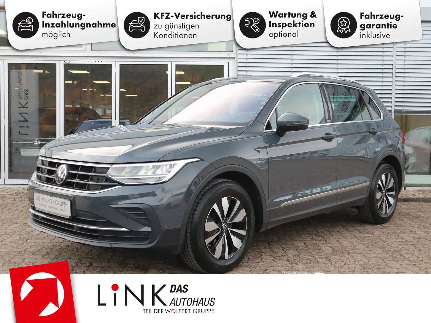 Volkswagen Tiguan Move 1.5 TSI DSG AHK 360° NAVI ACC Gris - 1