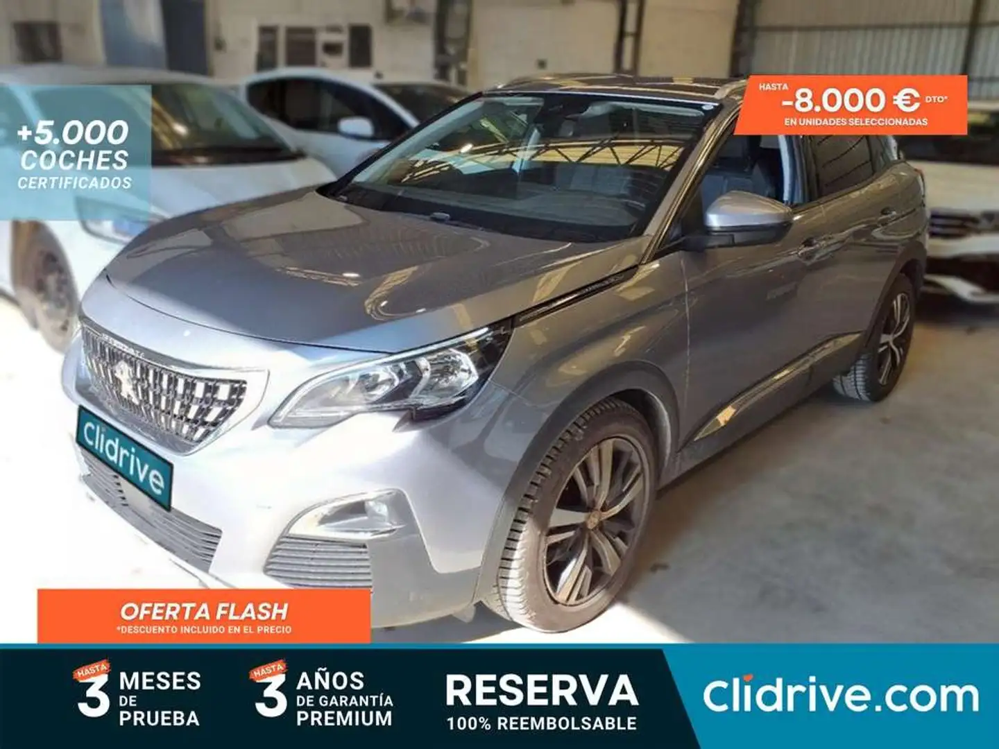 Peugeot 3008 1.5 BLUEHDI 96KW (130CV) SS ALLURE Gris - 1