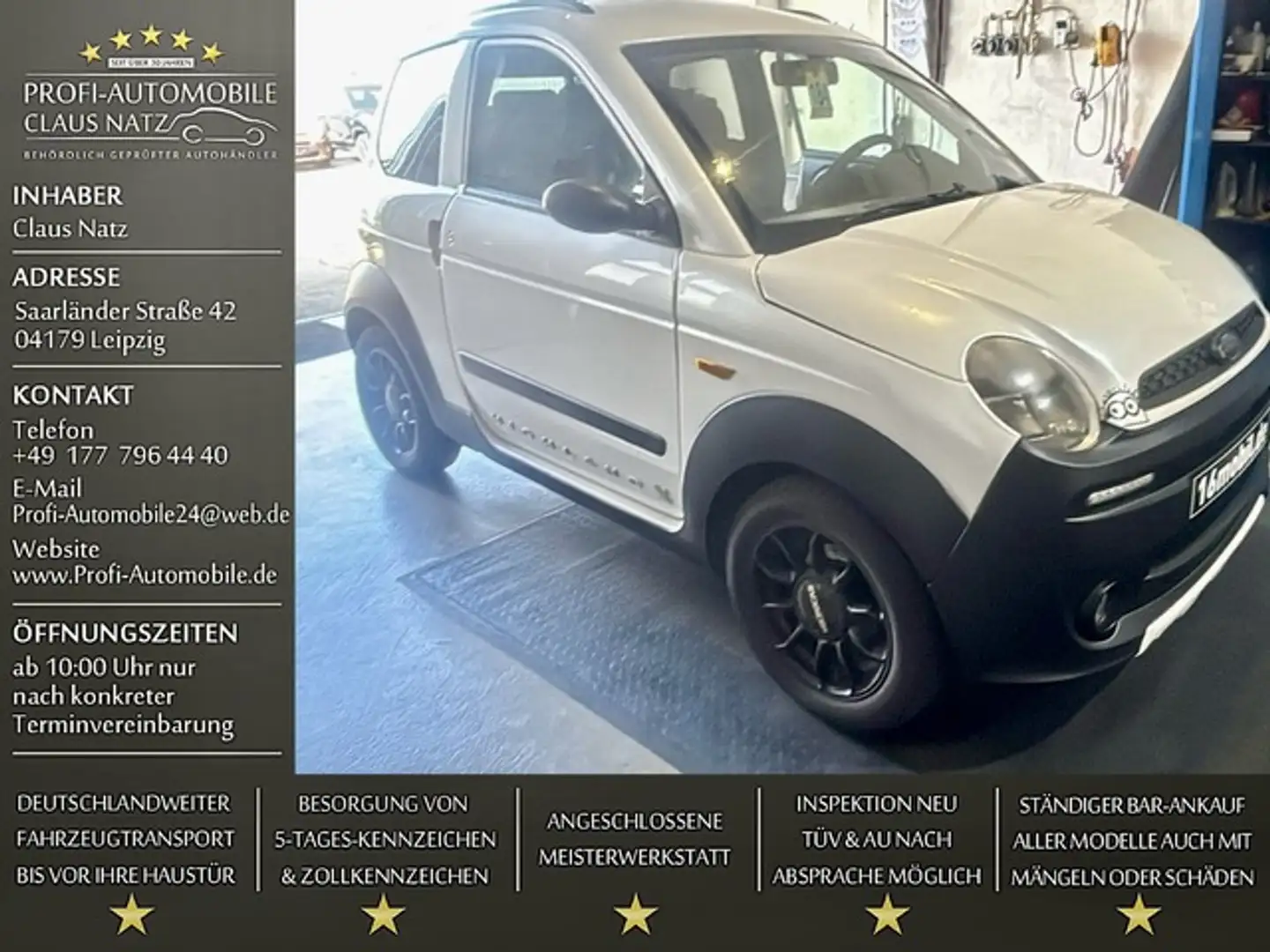 Microcar M.Go DCI Highland X***8 PS***45 KM H*LIEFERUNG Blanc - 1