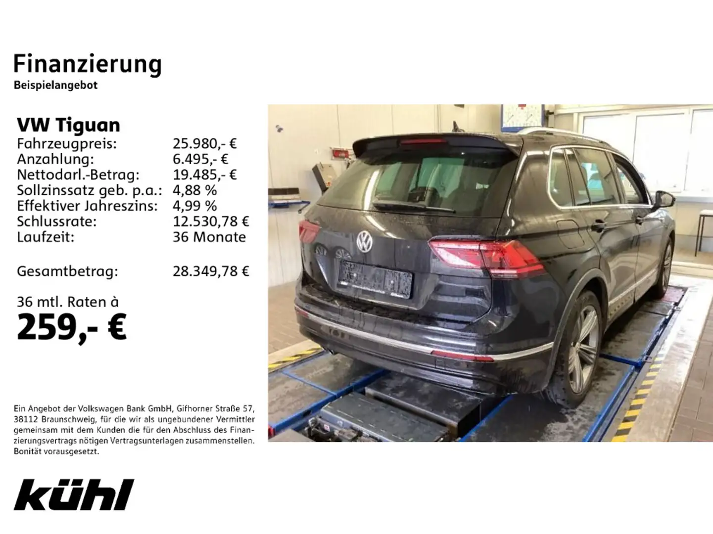 Volkswagen Tiguan 2.0 TDI 4M DSG Highline LED/ACC/HuD/Kamer Noir - 2