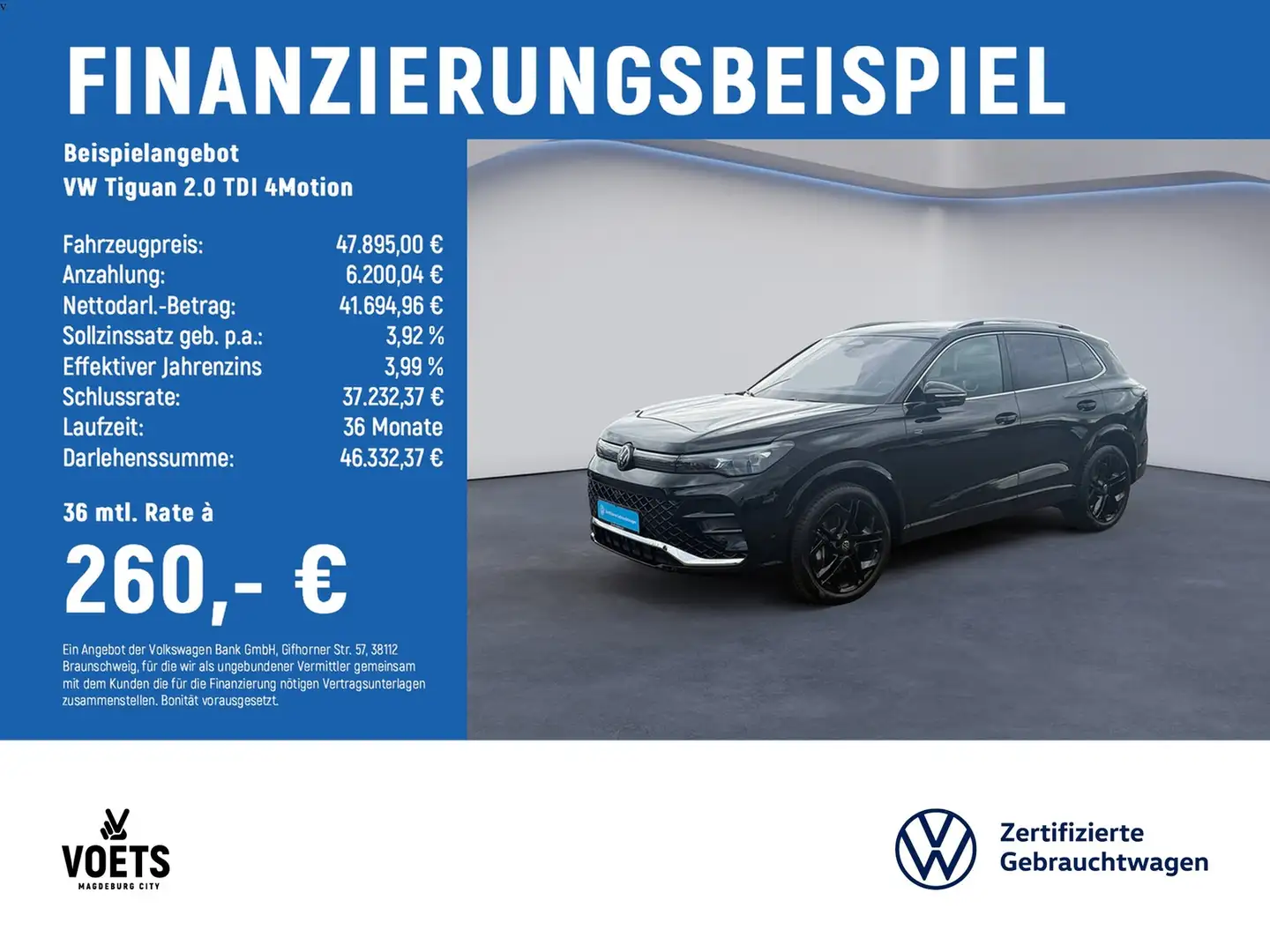 Volkswagen Tiguan 2.0 TDI 4Motion R-Line DSG+AHK+NAVI+IQ.LIGHT+ST... Schwarz - 2