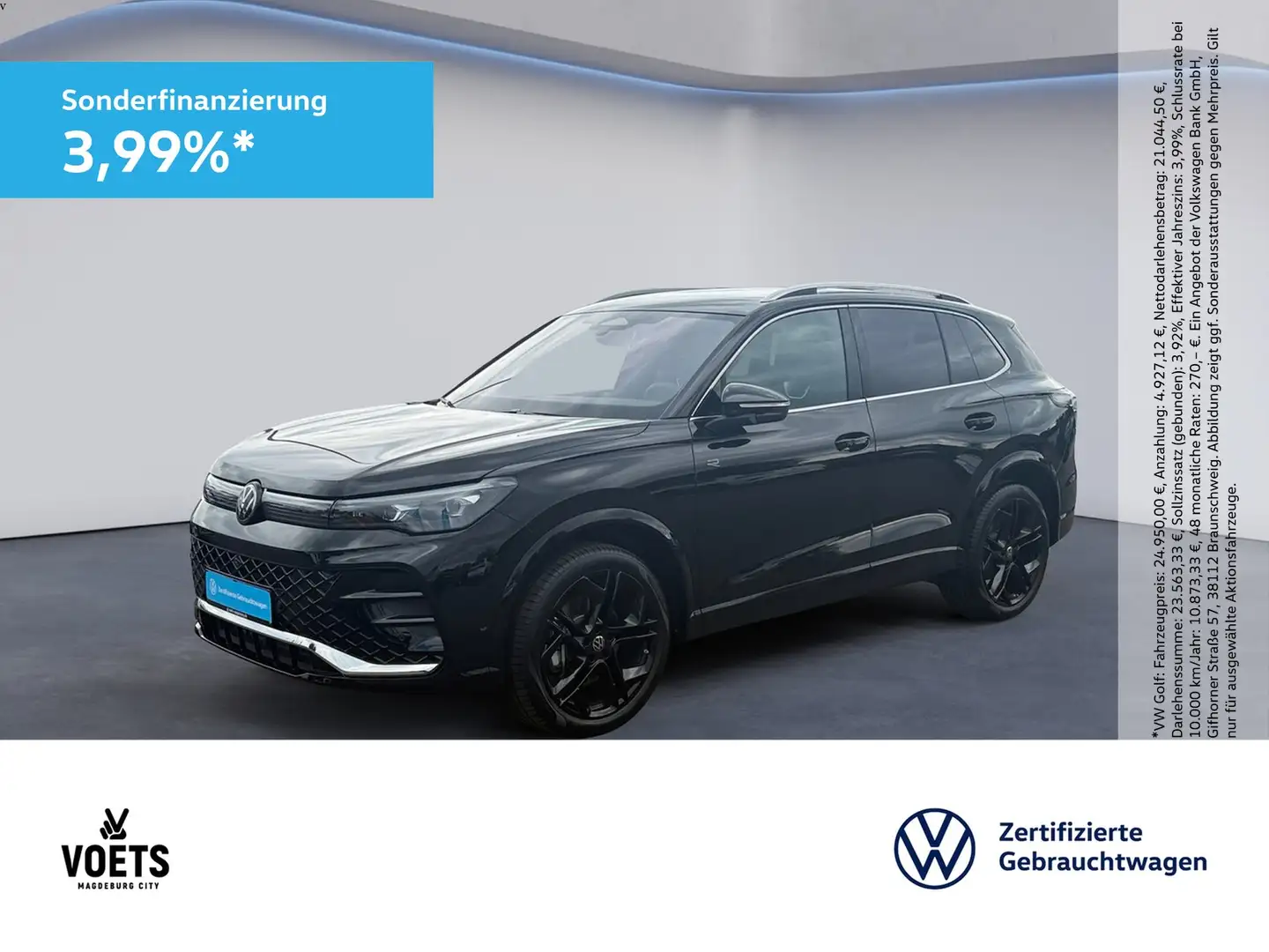 Volkswagen Tiguan 2.0 TDI 4Motion R-Line DSG+AHK+NAVI+IQ.LIGHT+ST... Schwarz - 1