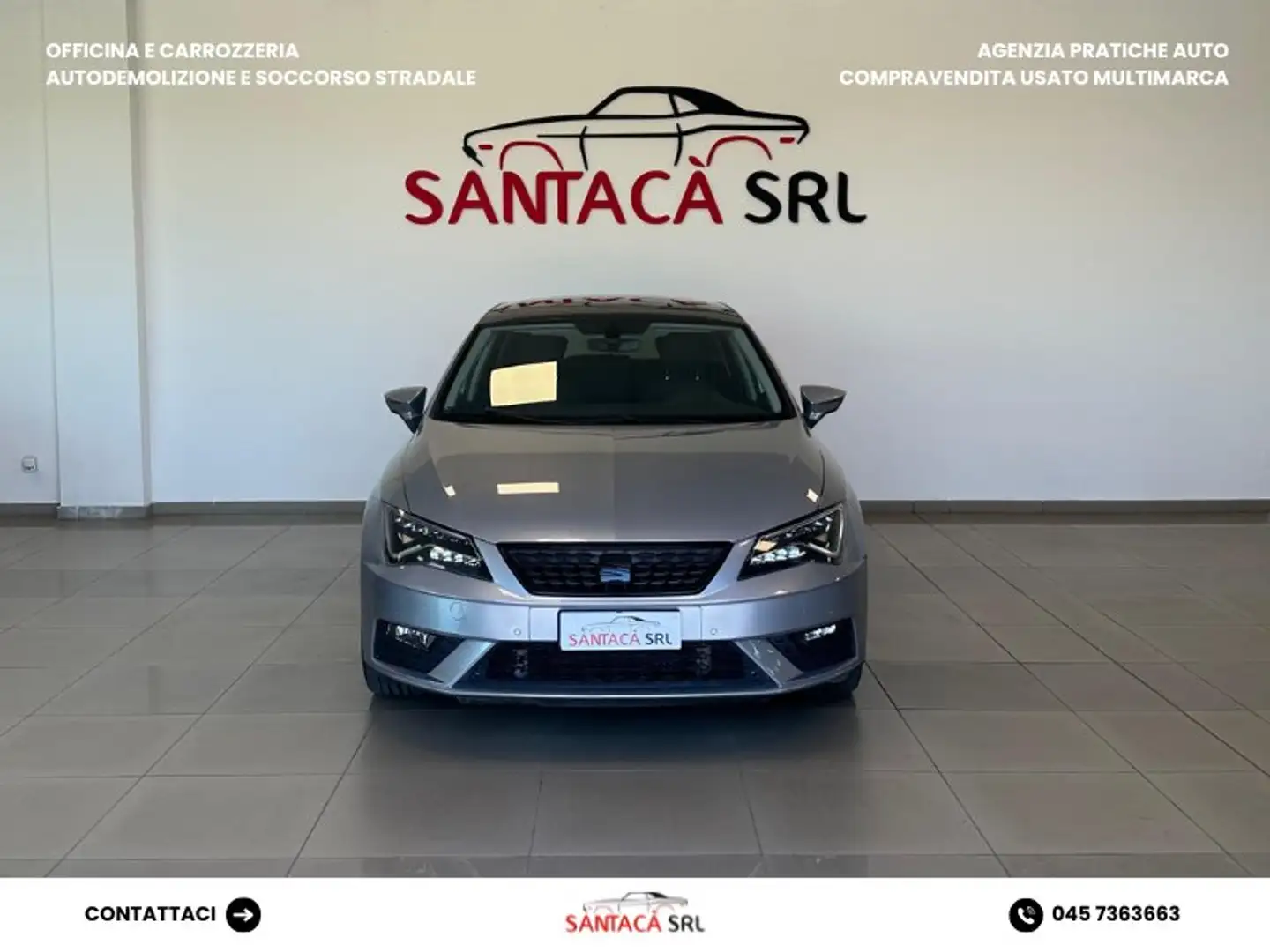 SEAT Leon 1.5 tgi Black Edition 130cv dsg Silber - 2