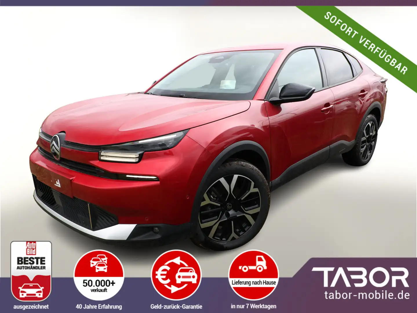 Citroen C4 X MHEV 145 eDSC6 MAX Nav 360° ACC UVP-28%* Červená - 1