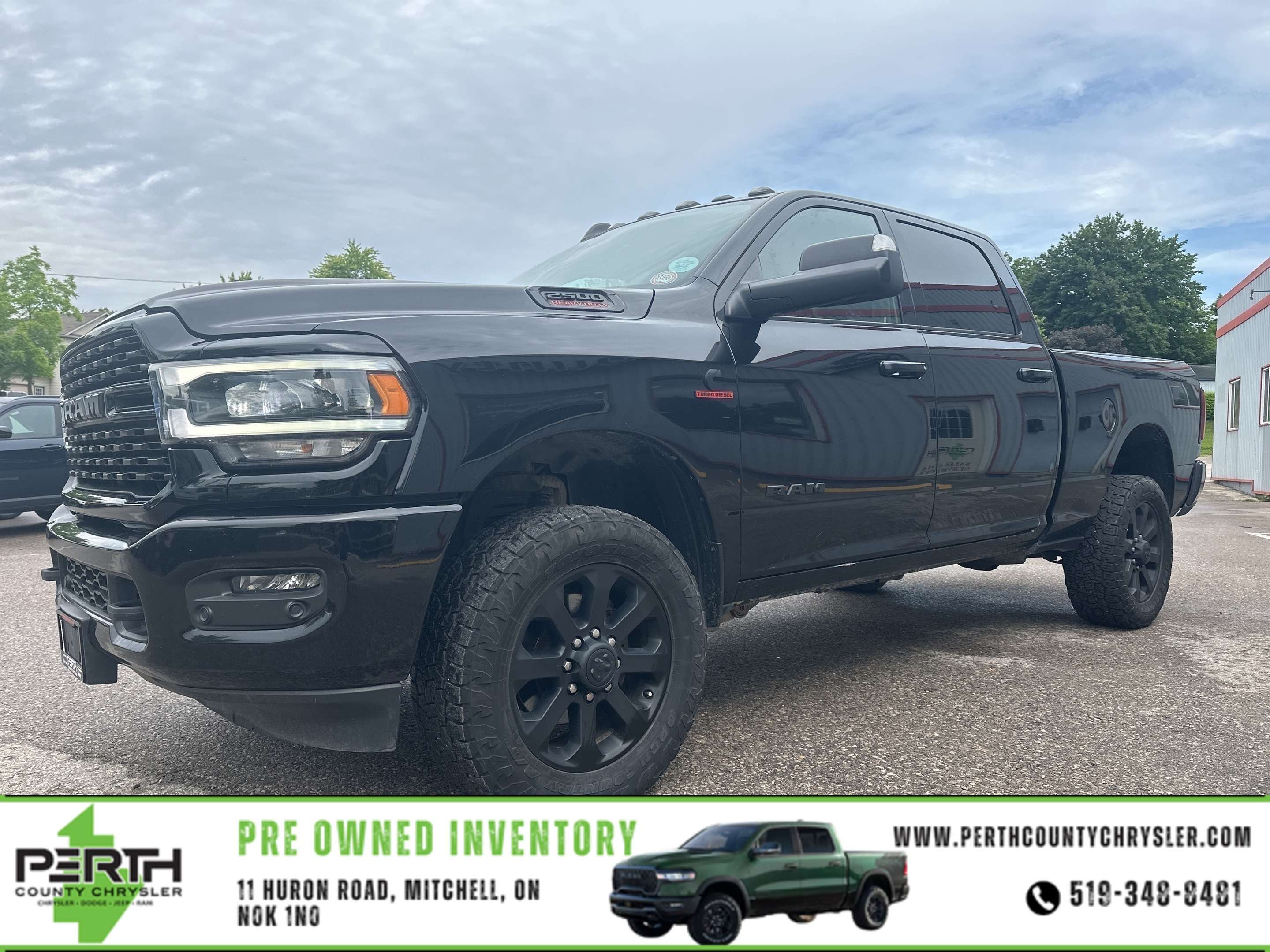Black 2022 RAM 2500 Pickup Truck Four-Wheel Drive Automatic