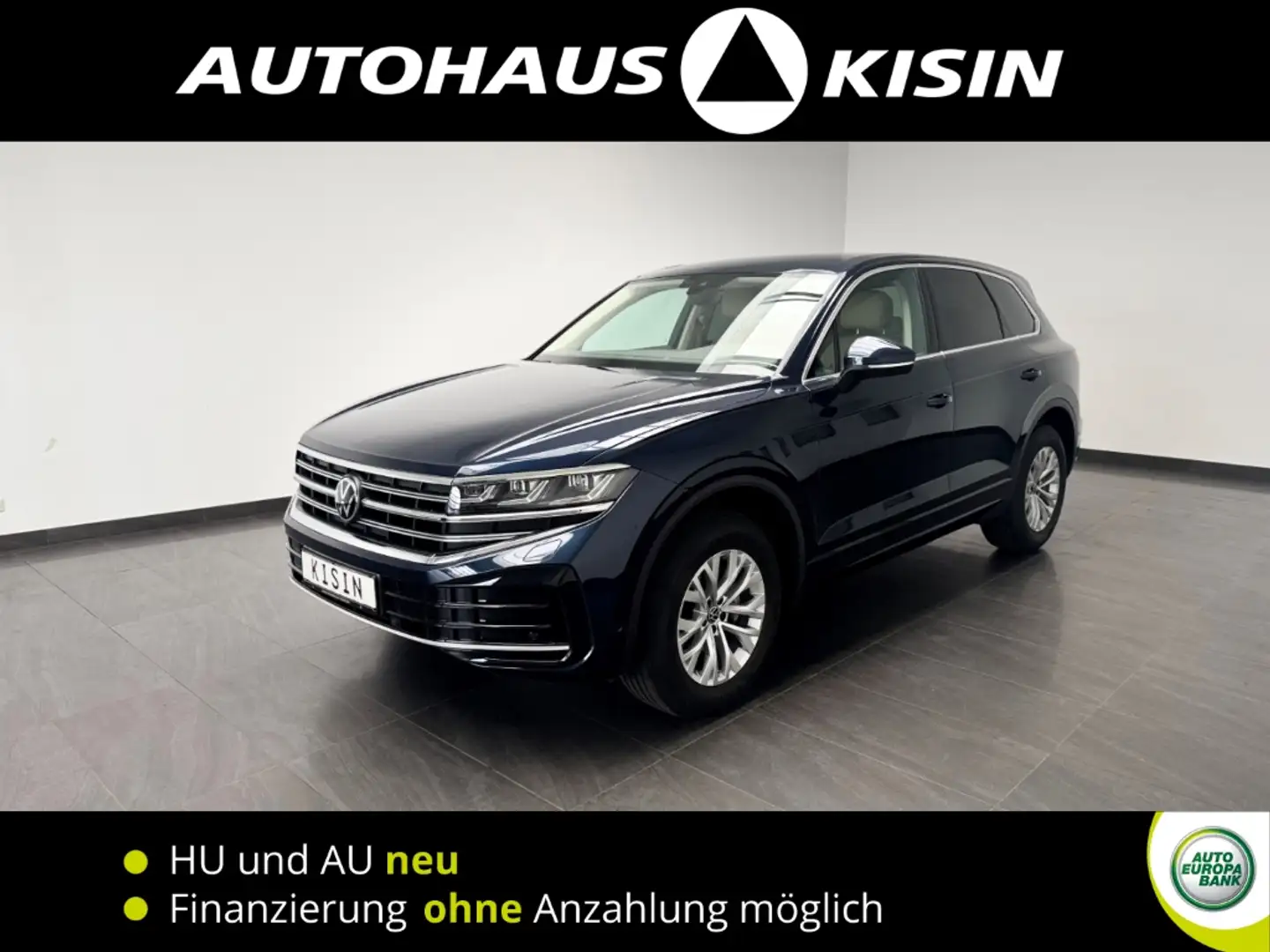 Volkswagen Touareg V6 3.0 TDI 4M. Elegance /CAM /AHK /Leder Blauw - 1