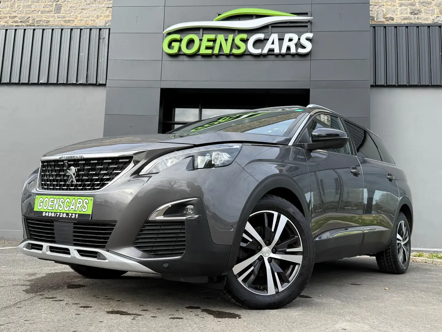 Peugeot 5008 1.6 BlueHDi GT Line BOÎTE AUTO,TOIT OUV,GARANTI Gris - 1