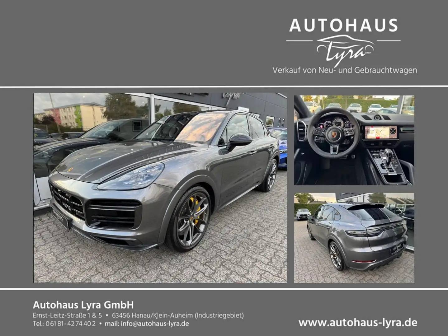 Porsche Cayenne Coupe Turbo S E-Hybrid*MATRIX*BURMESTER* Gris - 1