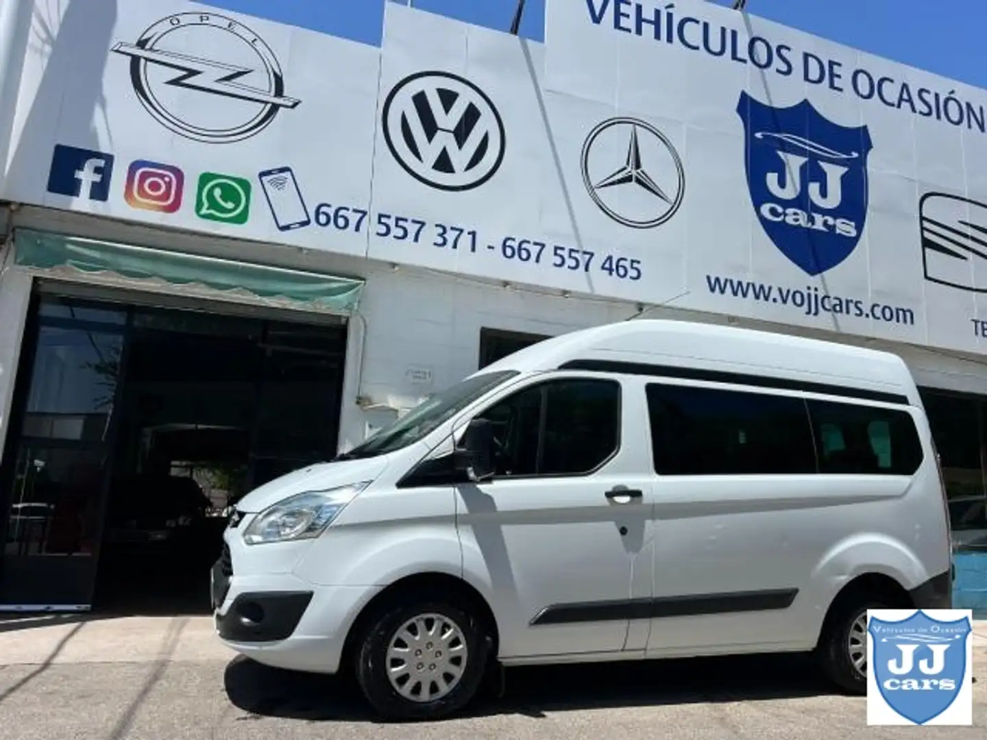 Ford Tourneo Custom Combi 9 2.2Tdci L2 Blanc - 1