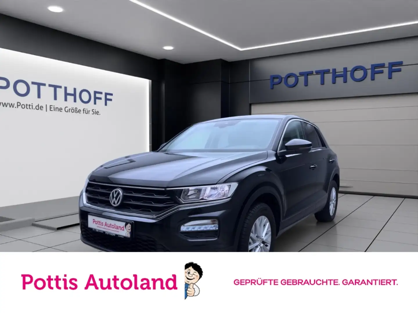 Volkswagen T-Roc 1.0 TSI NAVI PDC DAB+ SITZHZG Zwart - 1