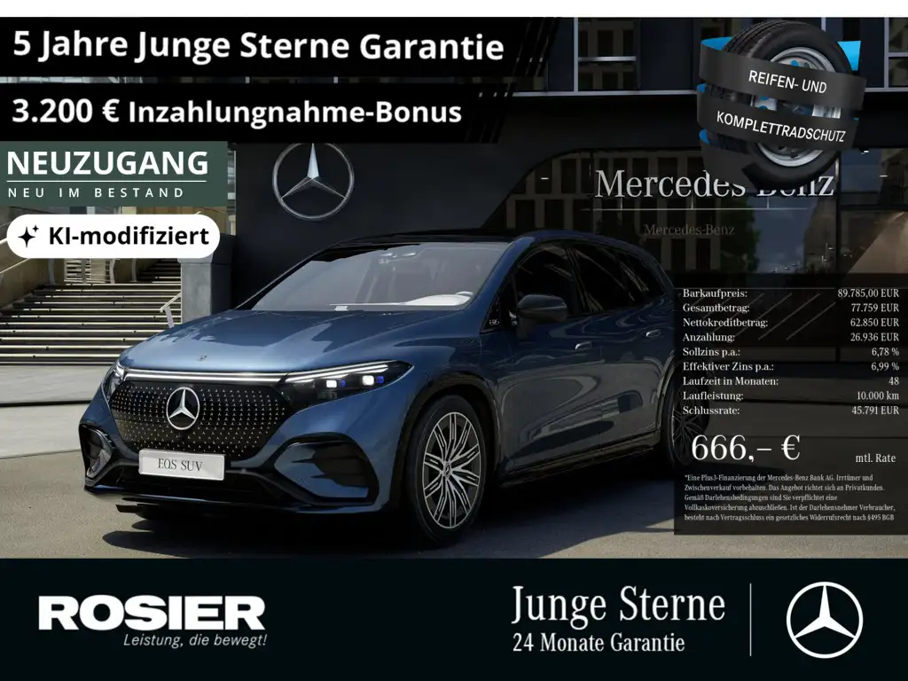 Mercedes-Benz EQS SUV 2024 из Европы — купить под ключ