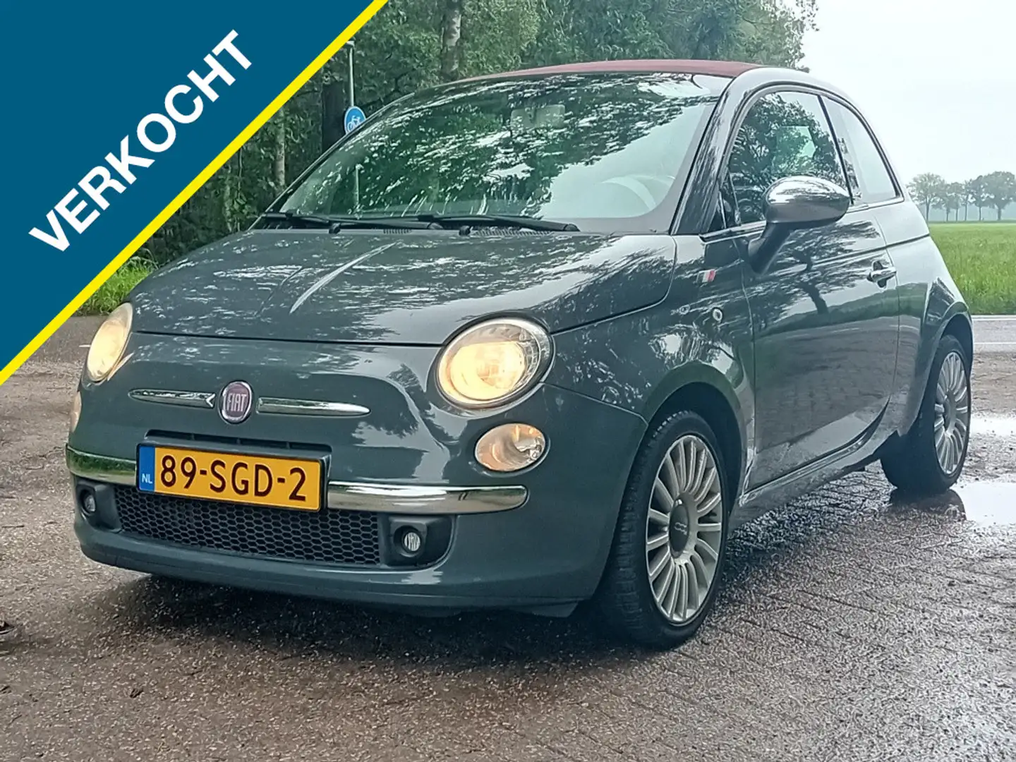 Fiat 500C 0.9 TwinAir Lounge | 12mnd Garantie | Incl. Beurt Gris - 1