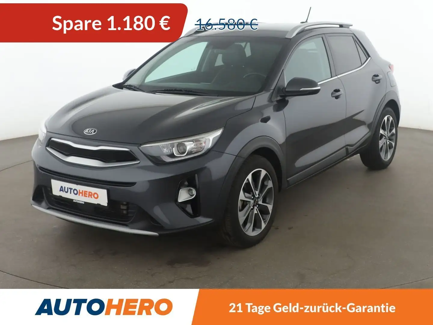 Kia Stonic 1.6 CRDi Spirit*TEMPO*CAM*PDC*SHZ*KLIMA*GARANTIE* Grau - 1