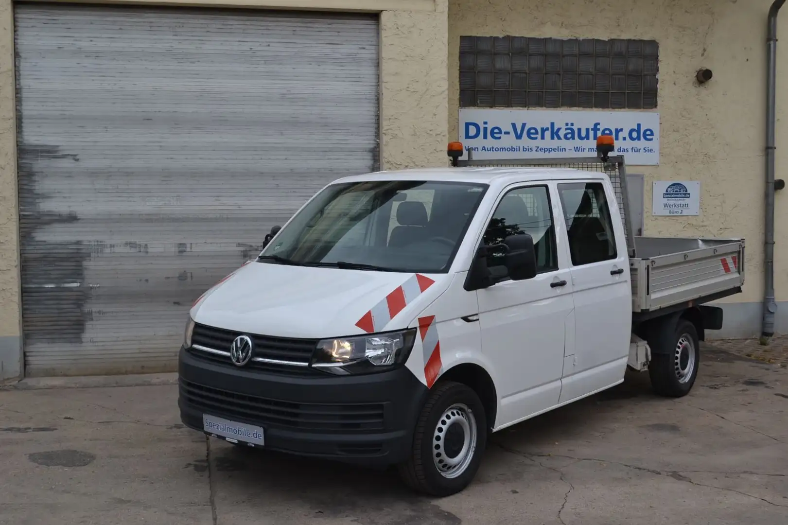 Volkswagen T6 Transporter Pritsche Pritsche Doppelkabine la Weiß - 1