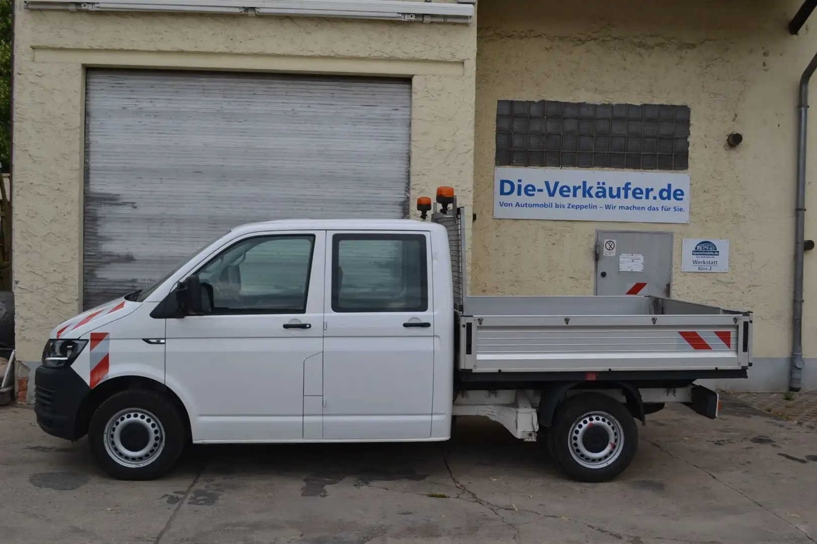 Volkswagen T6 Transporter Pritsche Pritsche Doppelkabine la Weiß - 2