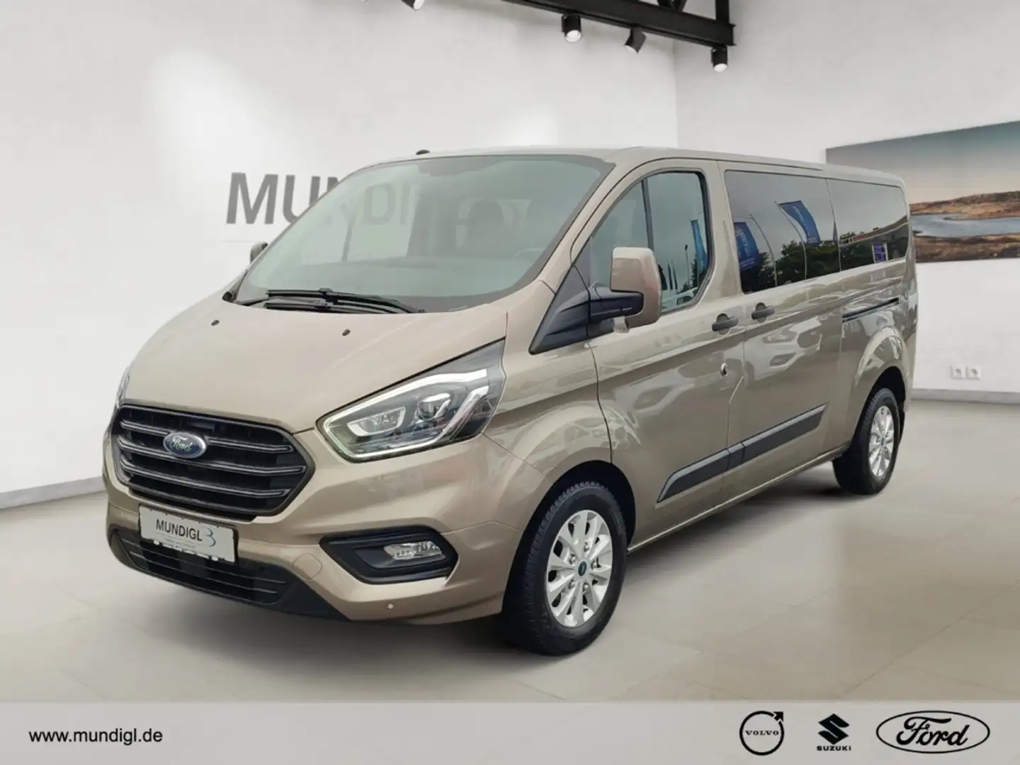 Ford Transit Custom Kombi 320 L2H1 Trend 9-Sitz Klima  AHK RFK FSH Bli Silber - 1