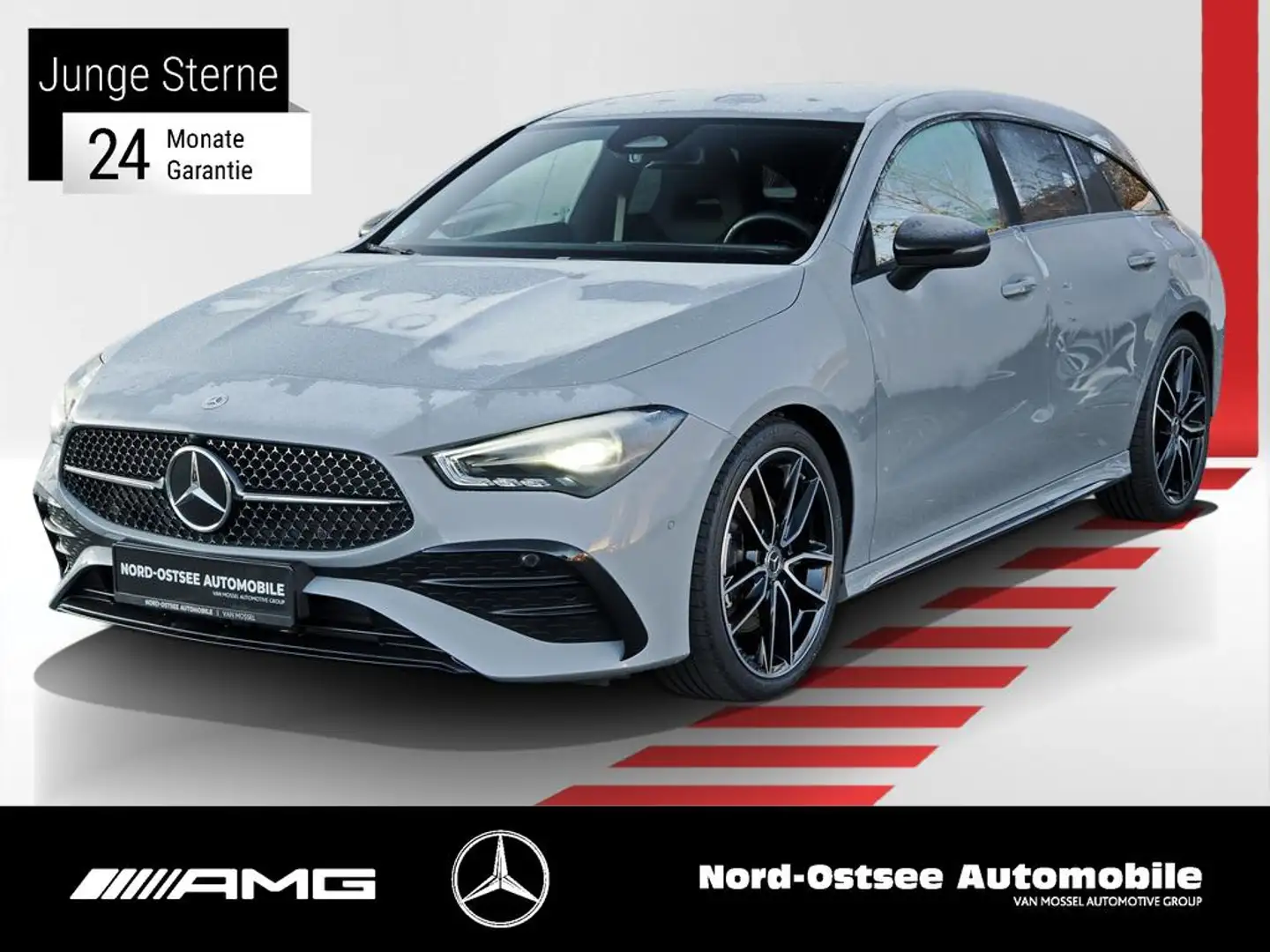 Mercedes-Benz CLA 200 d SB AMG NIGHT LED DISTRONIC KAMERA AMBI Grau - 1
