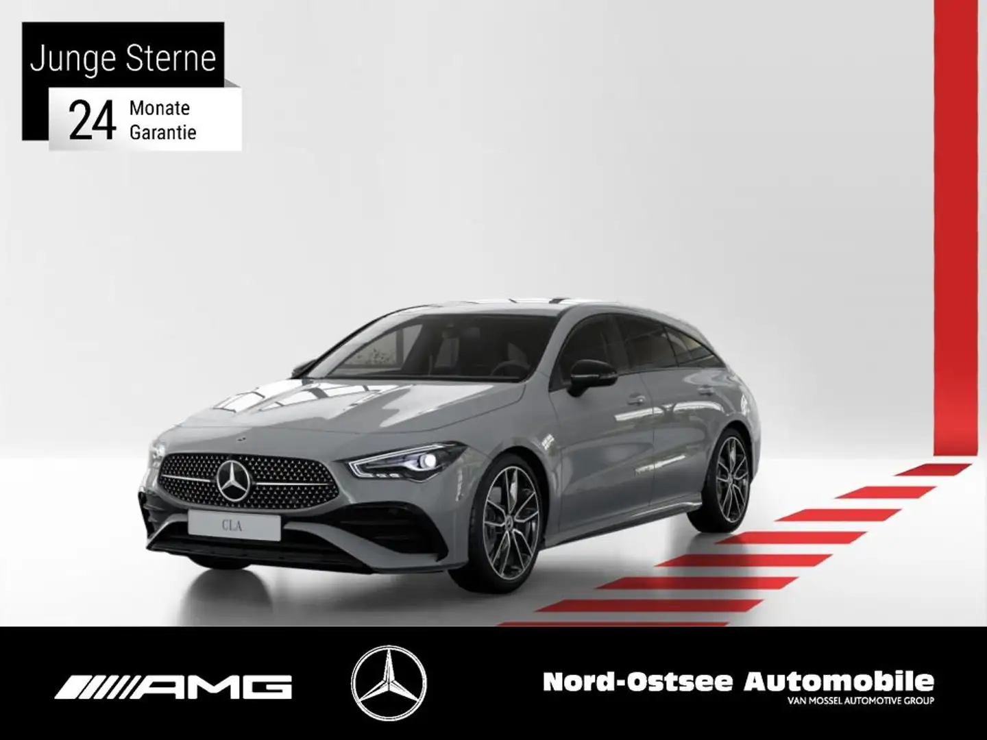 Mercedes-Benz CLA 200 d SB AMG NIGHT SHZ MBUX LED Grau - 1
