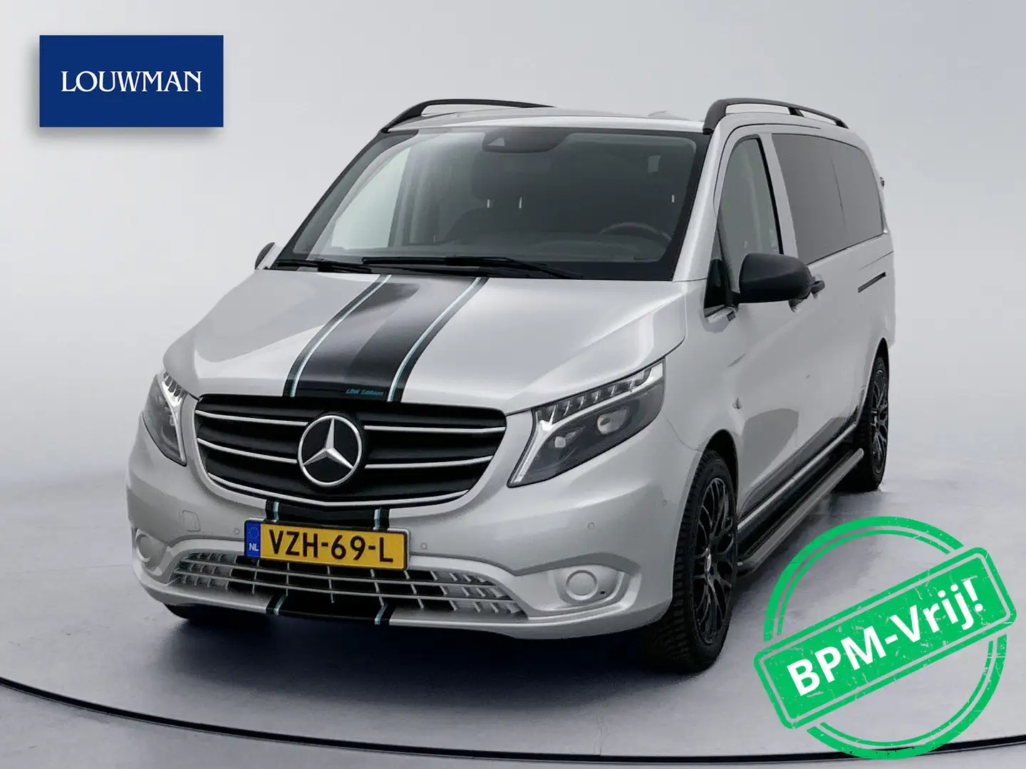 Mercedes-Benz Vito 114 CDI Extra Lang DC 19" inch AMG Dubbele Cabine Zilver - 1