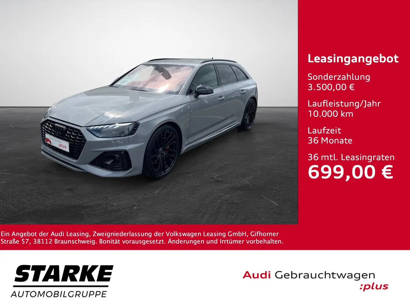 Audi RS4 Avant 2.9 TFSI tiptronic quattro Grau - 1
