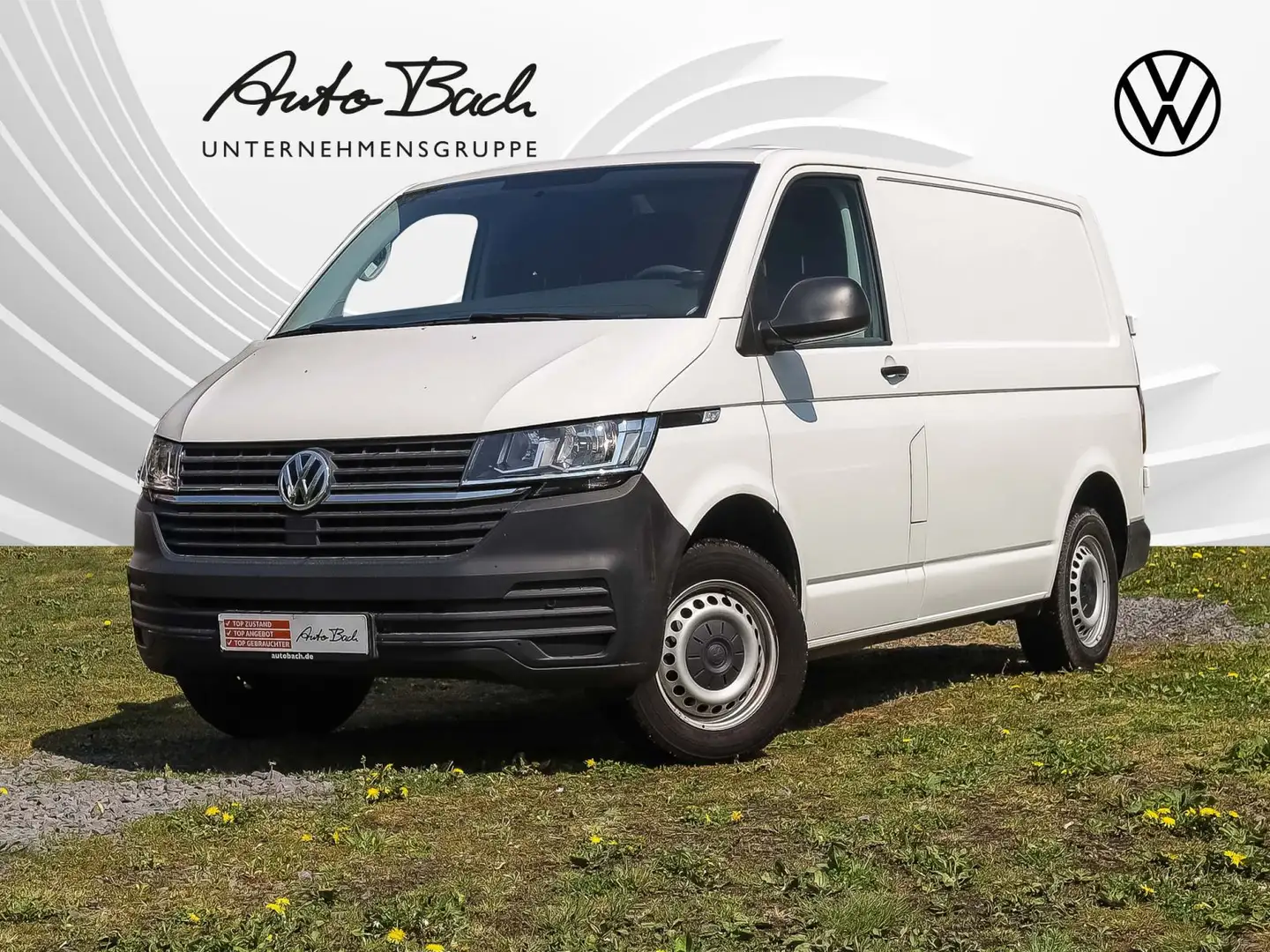 Volkswagen T6.1 Transporter T6.1 Kasten 2.0 TDI Klima, Parkpilot, Mobiltelef Weiß - 2
