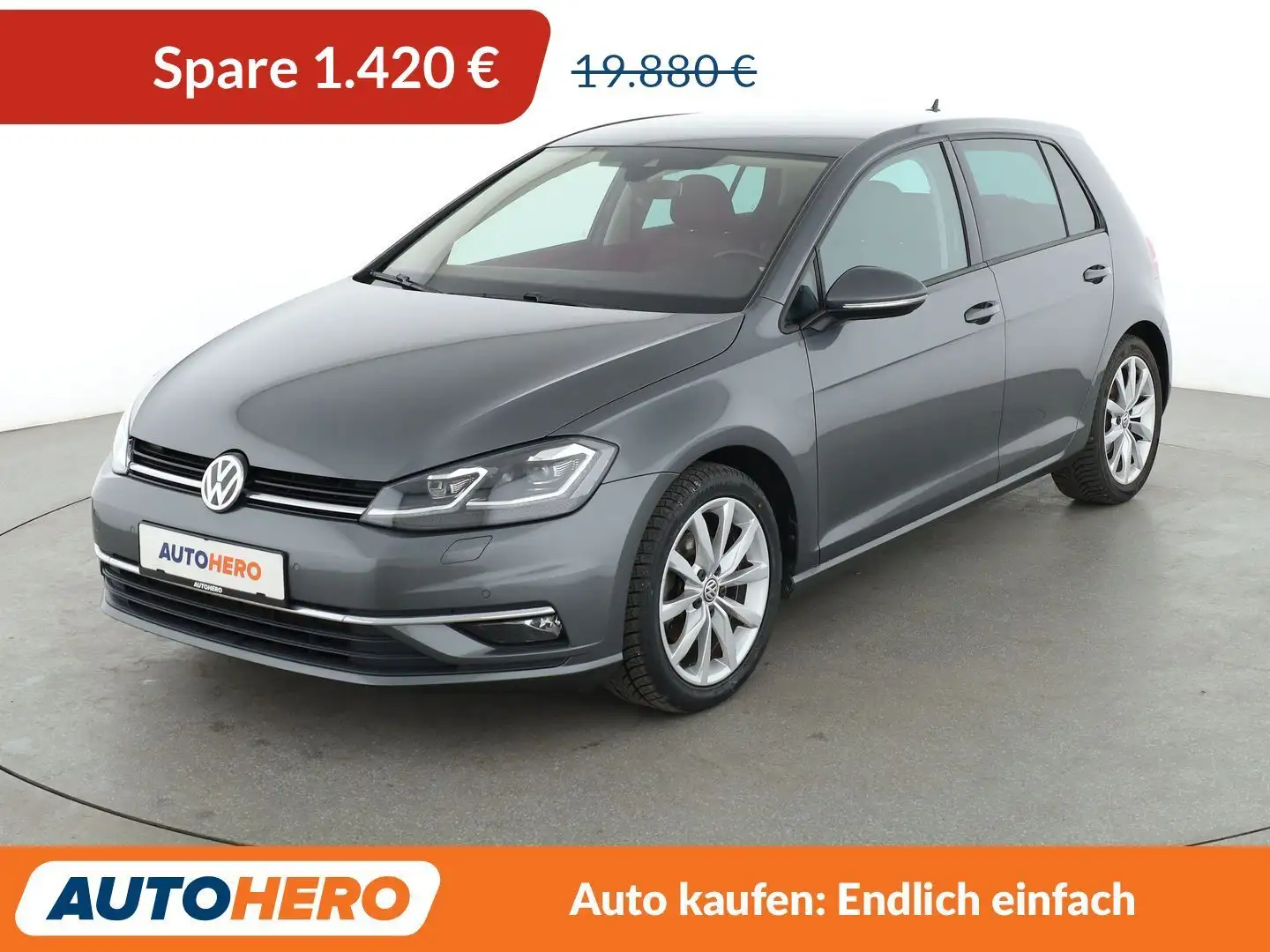 Volkswagen Golf 1.5 TSI ACT Highline BM Aut.*NAVI*LED*ACC*CAM*SHZ* Grau - 1
