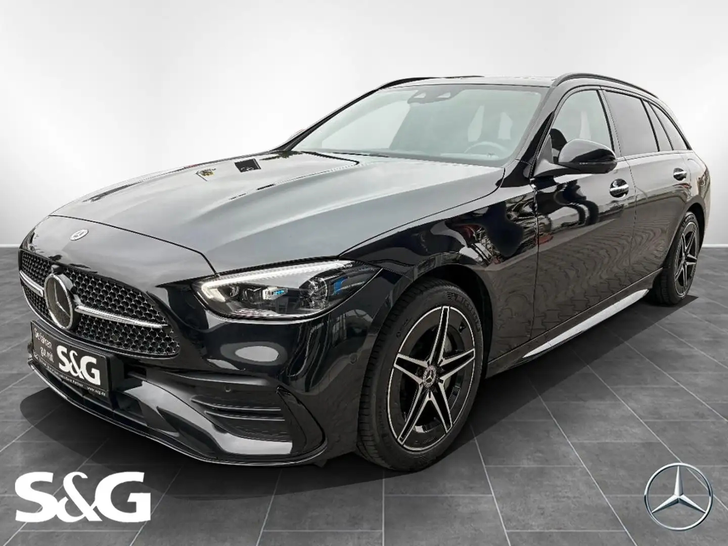 Mercedes-Benz C 300 e T AMG Night+360°+Pano+Night+MBUX Noir - 1