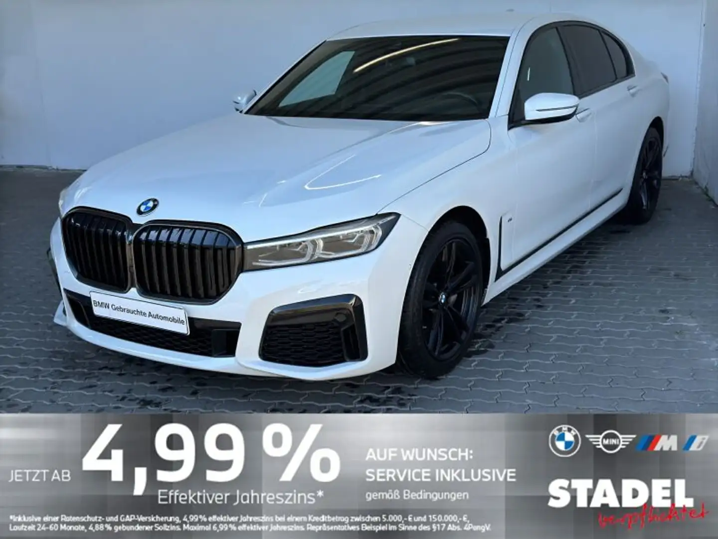 BMW 730 d xDr M Sport Navi.LED.HuD.Massage.RFK.KomfZg Blanc - 2